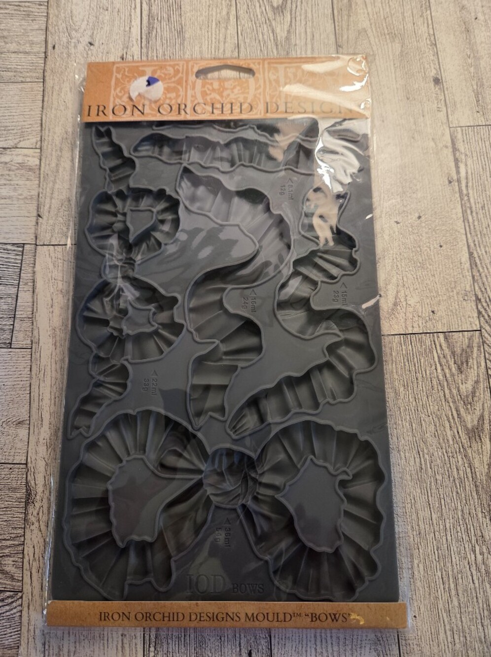 Iron Orchid Designs Bows Mold - Black Silicone Craft Mold New